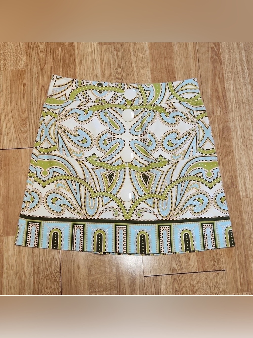 J Crew Trastevere paisley print mini skirt sz 4